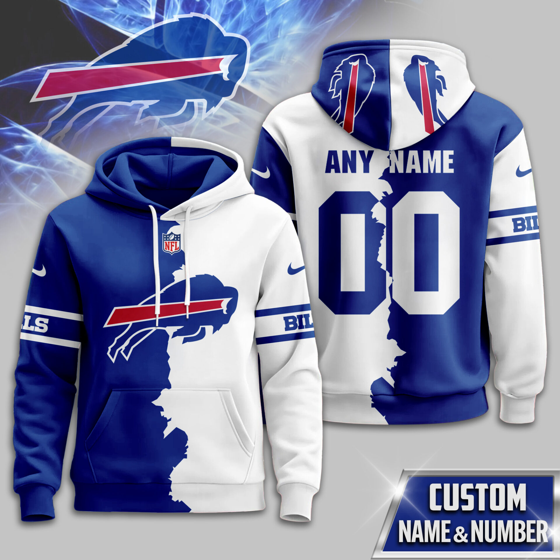 Buffalo Bills  Premium Victory Split Hoodie For Women