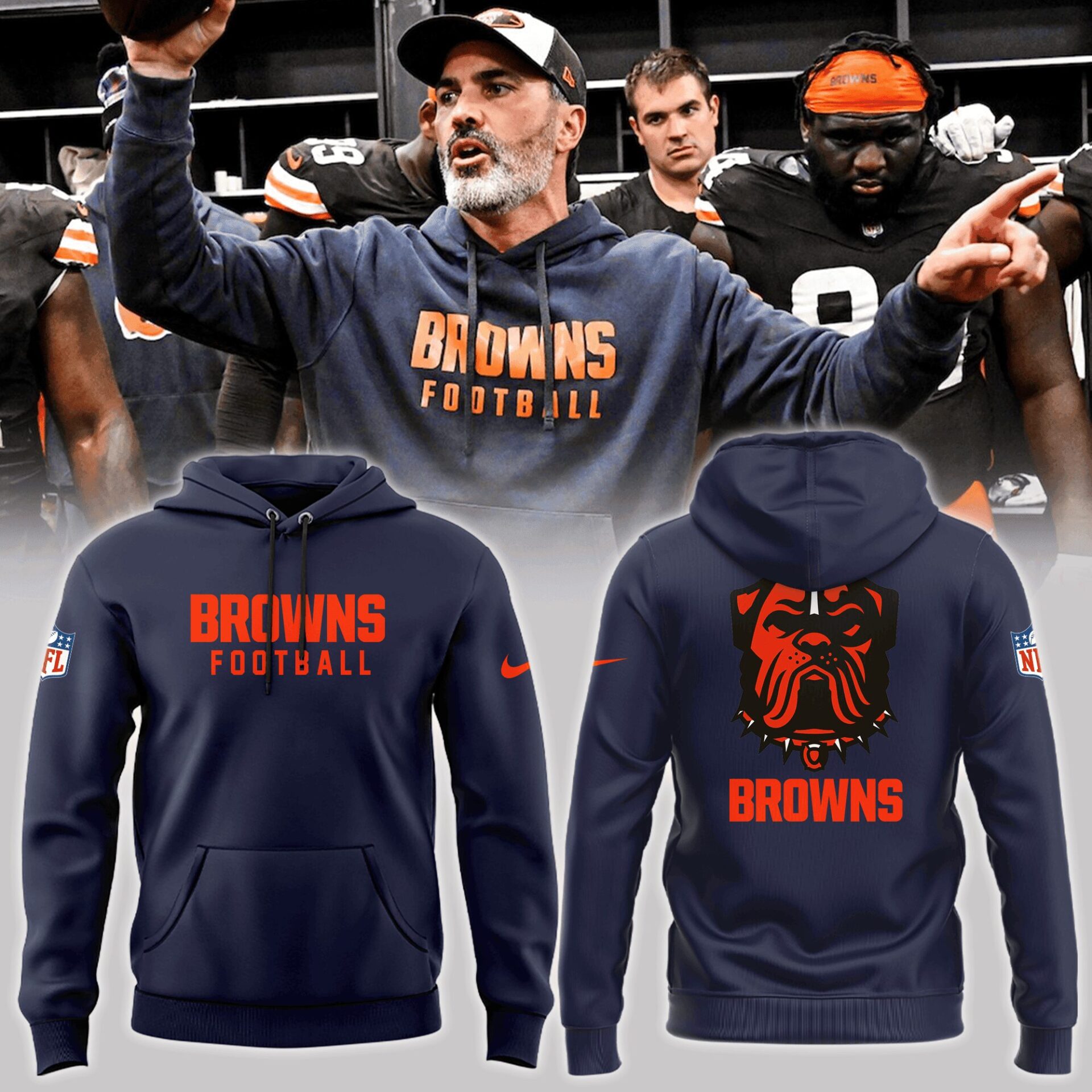 Cleveland Browns  Football Team Hoodie