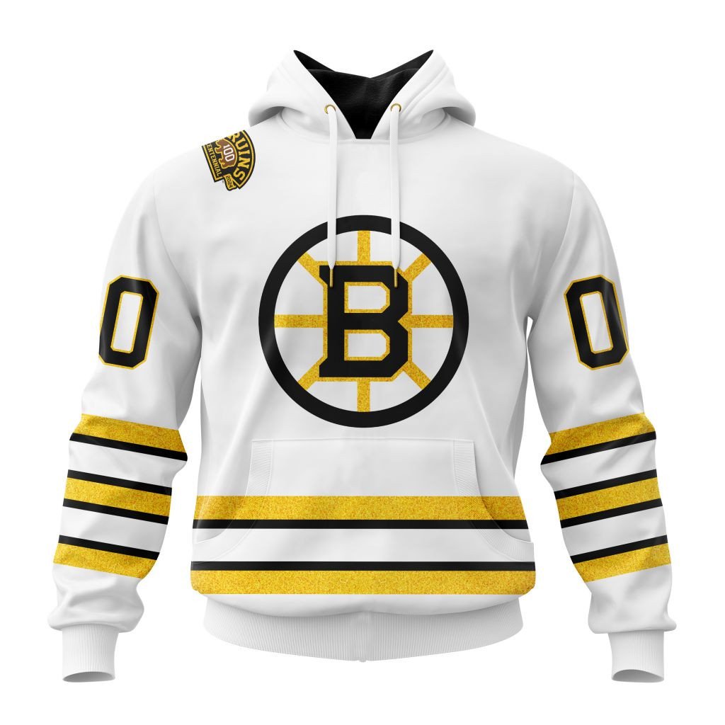 Boston Bruins 2024 Centennial Away Kits Hoodie 