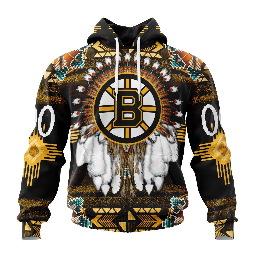 Boston Bruins Special Native Costume Hoodie For Men