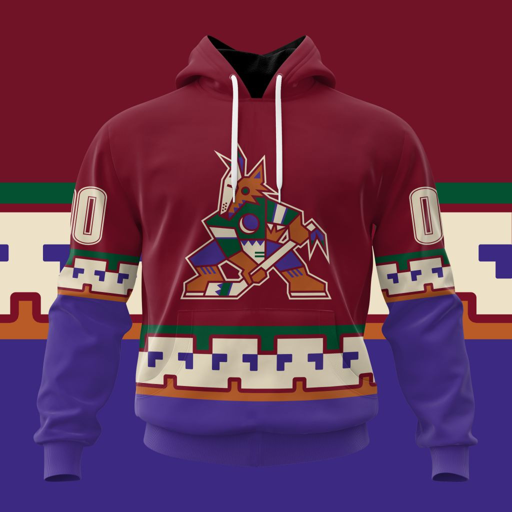 Arizona Coyotes Special Colour Rush Hoodie For Men