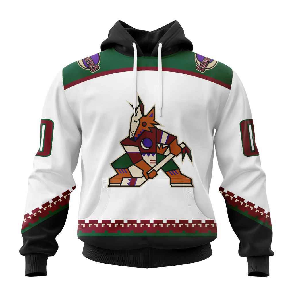 Arizona Coyotes Personalize Away Kits Hoodie 