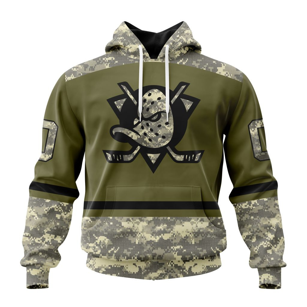 Anaheim Ducks Special Military Appreciation Hoodie For Men