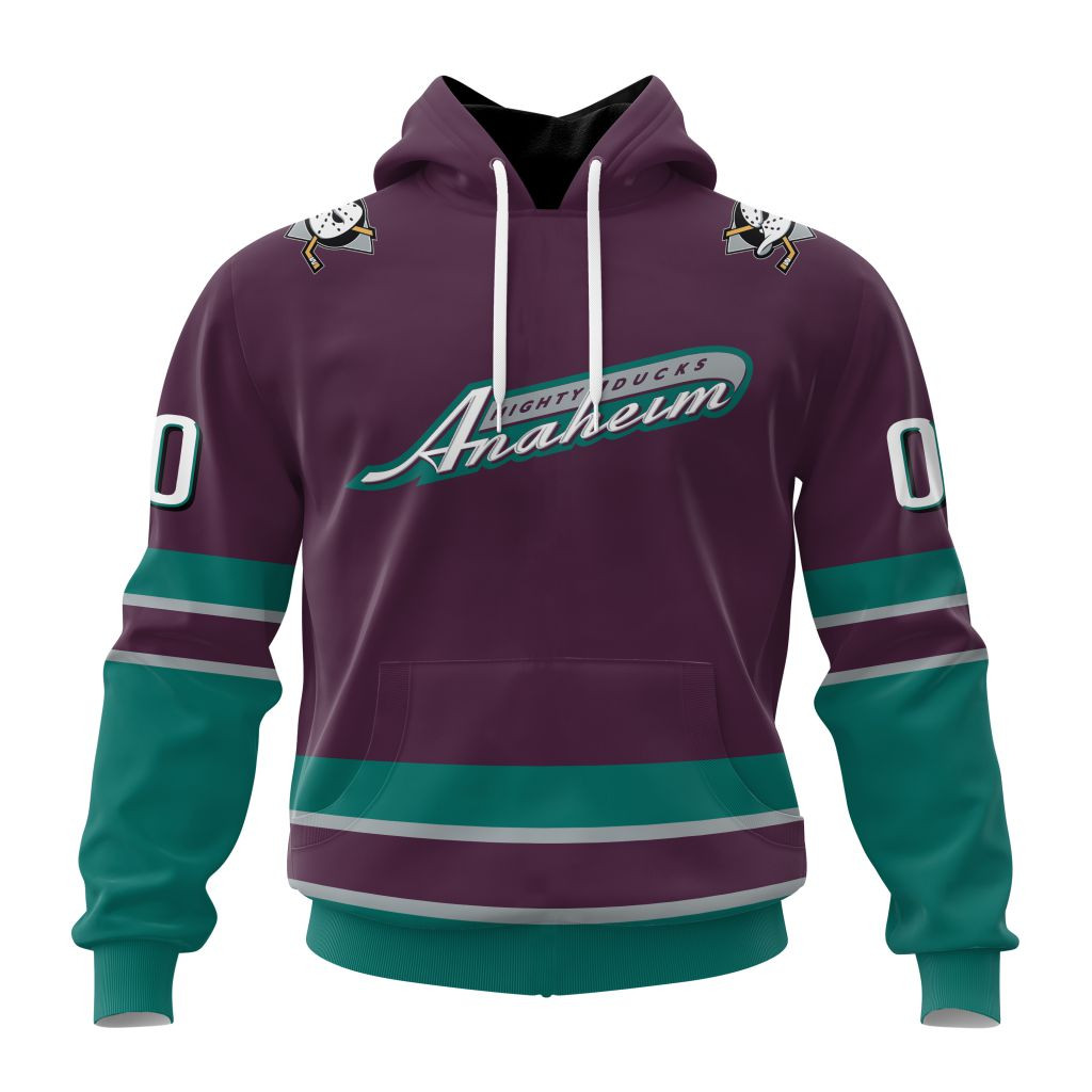 Anaheim Ducks Special Throwback Hoodie For Men