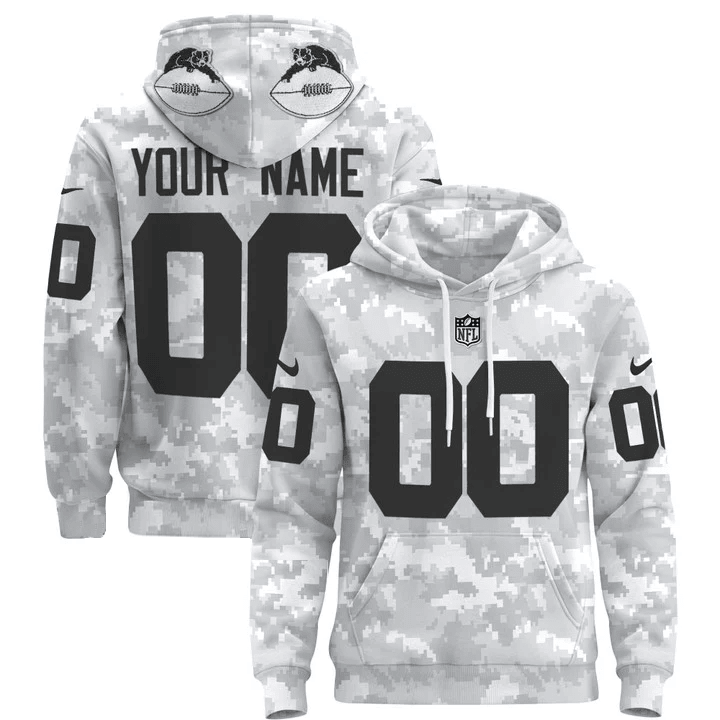 Chicago Bears Throwback 2024 Salute To Service Custom Pullover Hoodie All Printed
