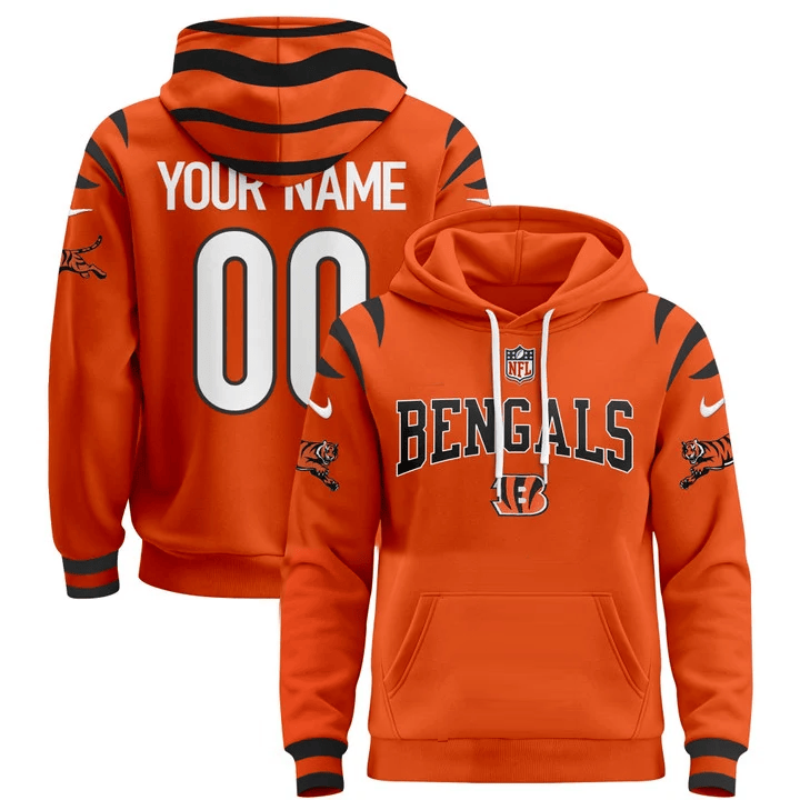 Cincinnati Bengals 2025 Custom Pullover Hoodie All Printed