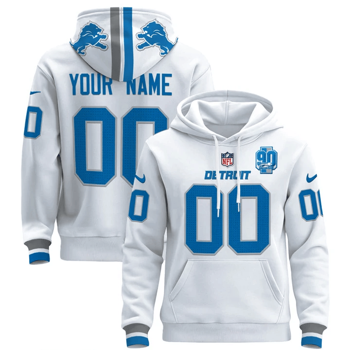 Detroit Lions 2025 Custom Pullover Hoodie All Printed