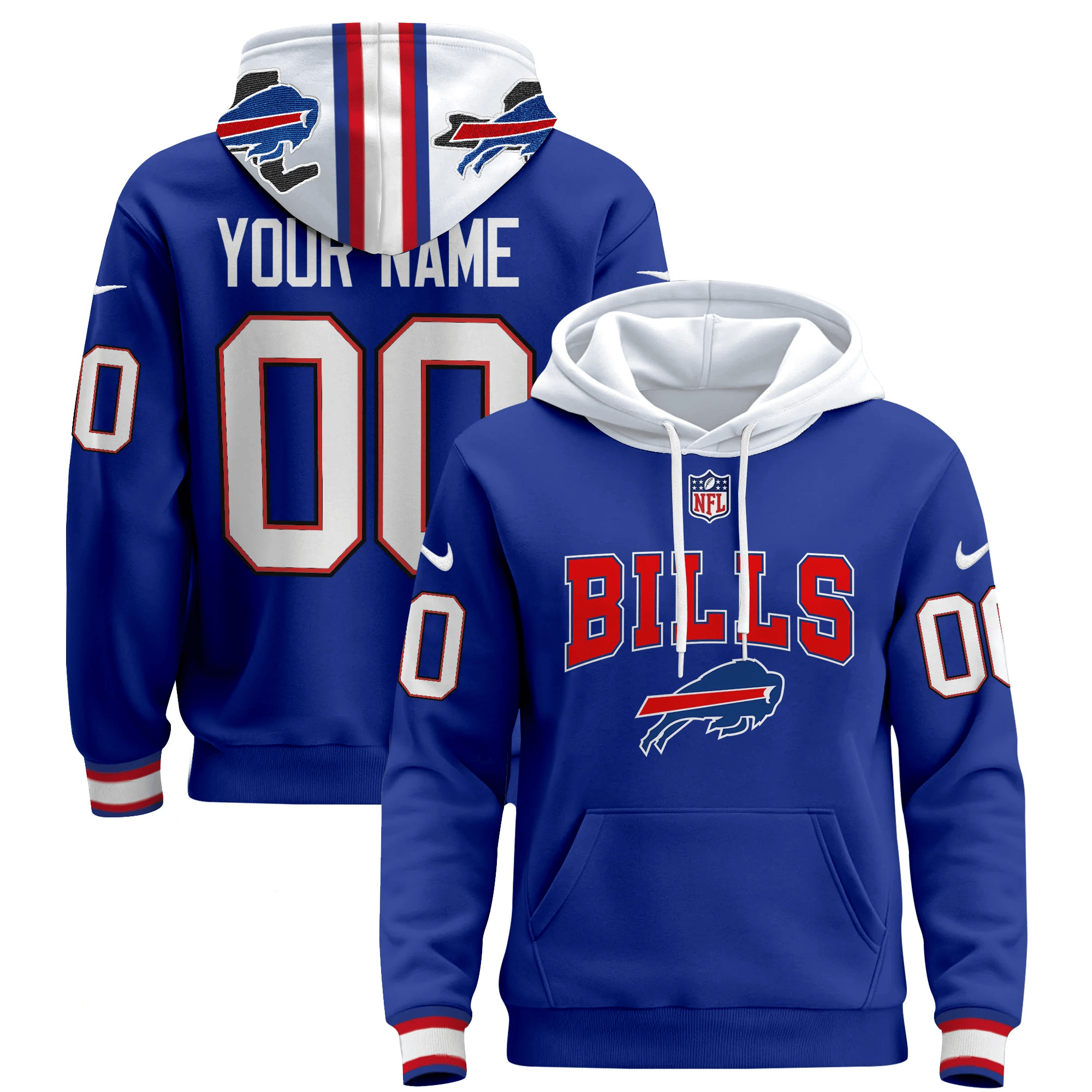Buffalo Bills New Hoodie Custom Name And Number All Printed