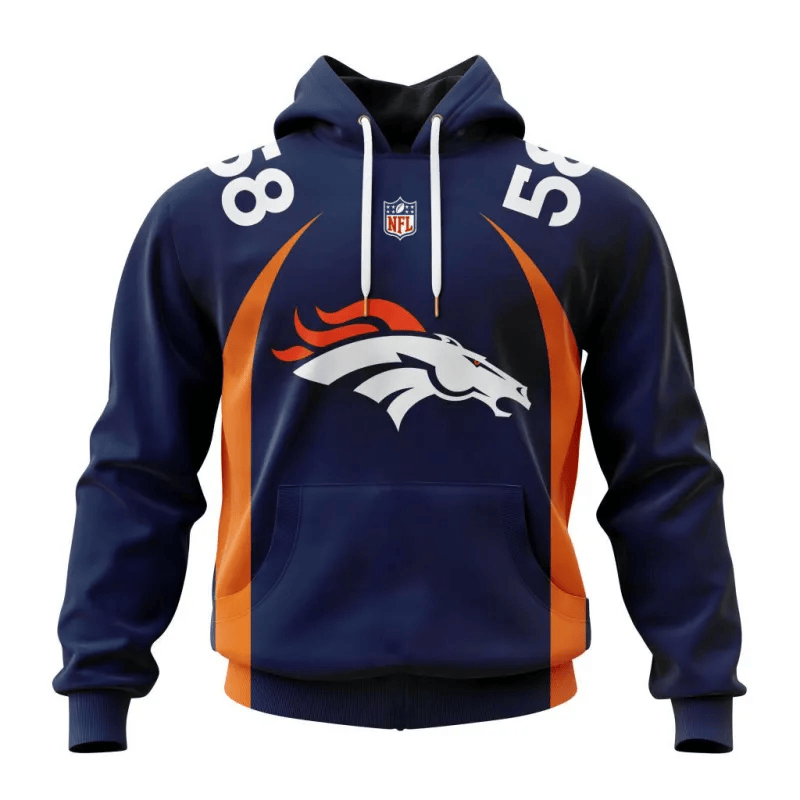 Denver Broncos New Hoodie Personalized Letters Number