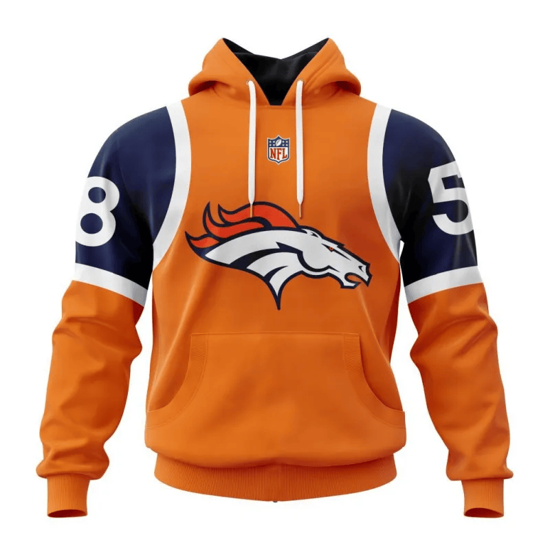 Denver Broncos New Hoodie Personalized Letters Number