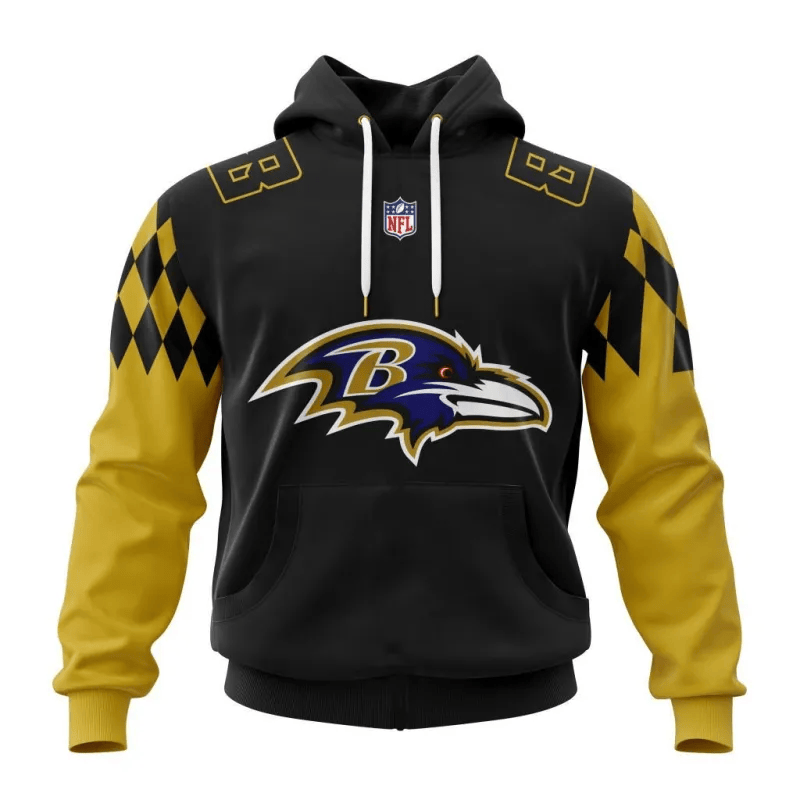 Baltimore Ravens New Hoodie Personalized Letters Number