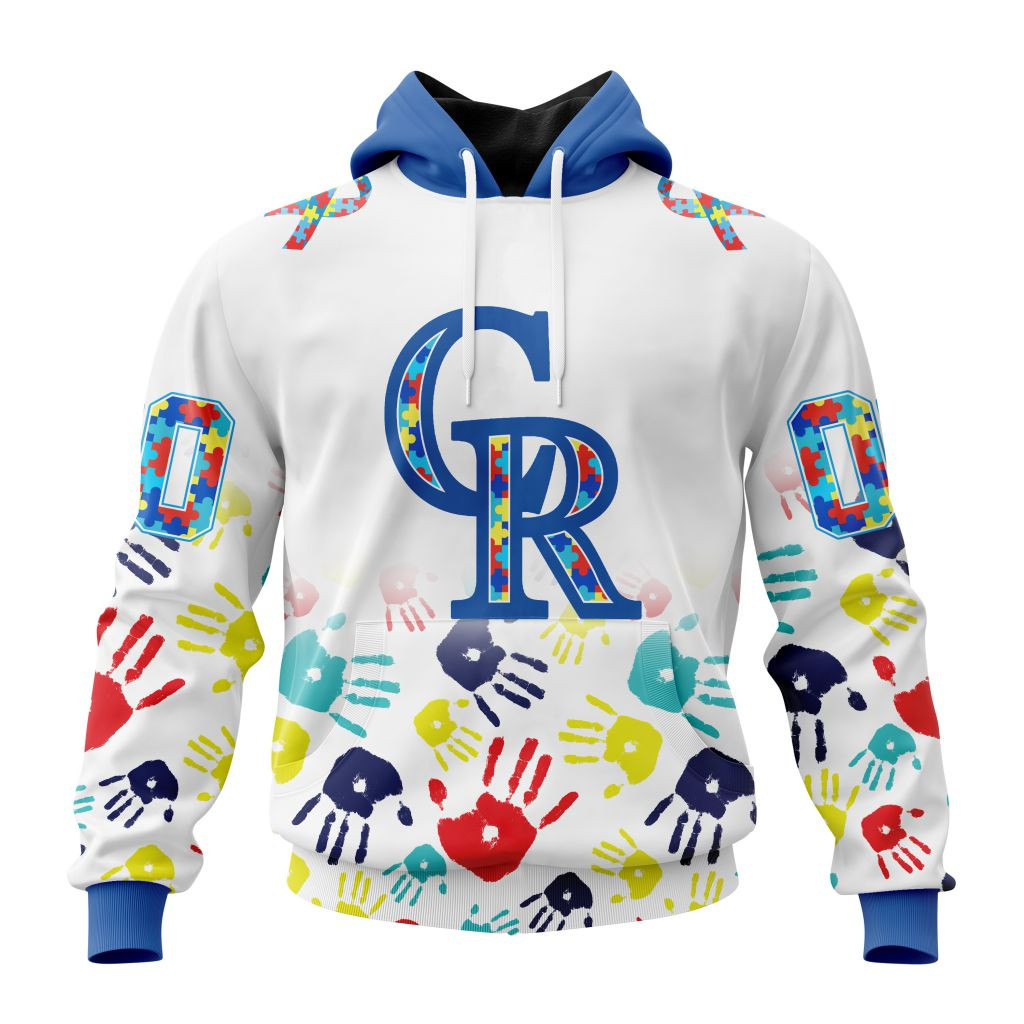Colorado Rockies Special Autism Awareness Hoodie For Men