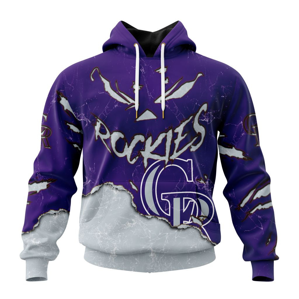 Colorado Rockies Special Jack O? Lantern Halloween Hoodie For Men