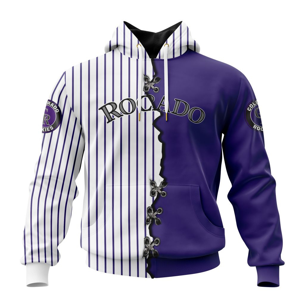 Colorado Rockies Personalized Mix Jersey Hoodie For Men
