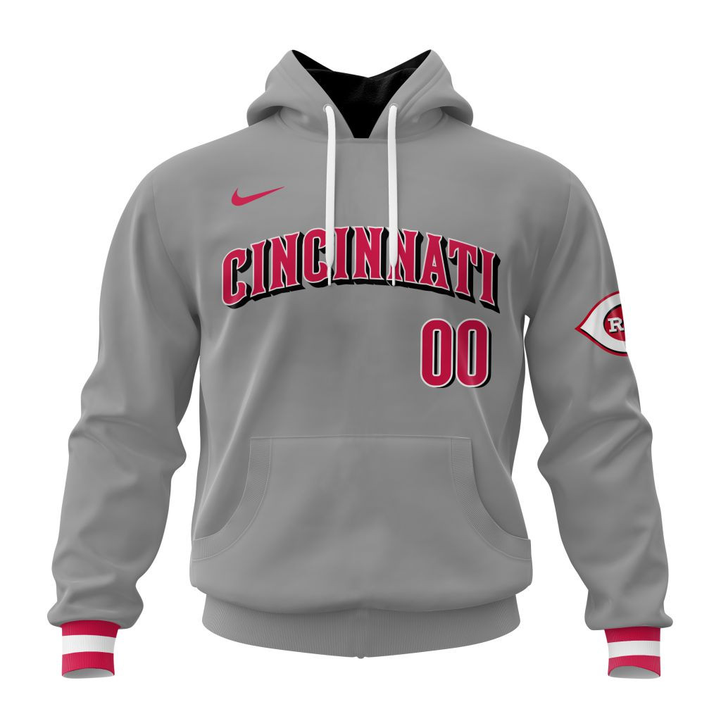 Cincinnati Reds Personalized 2025 Road Kits Hoodie 