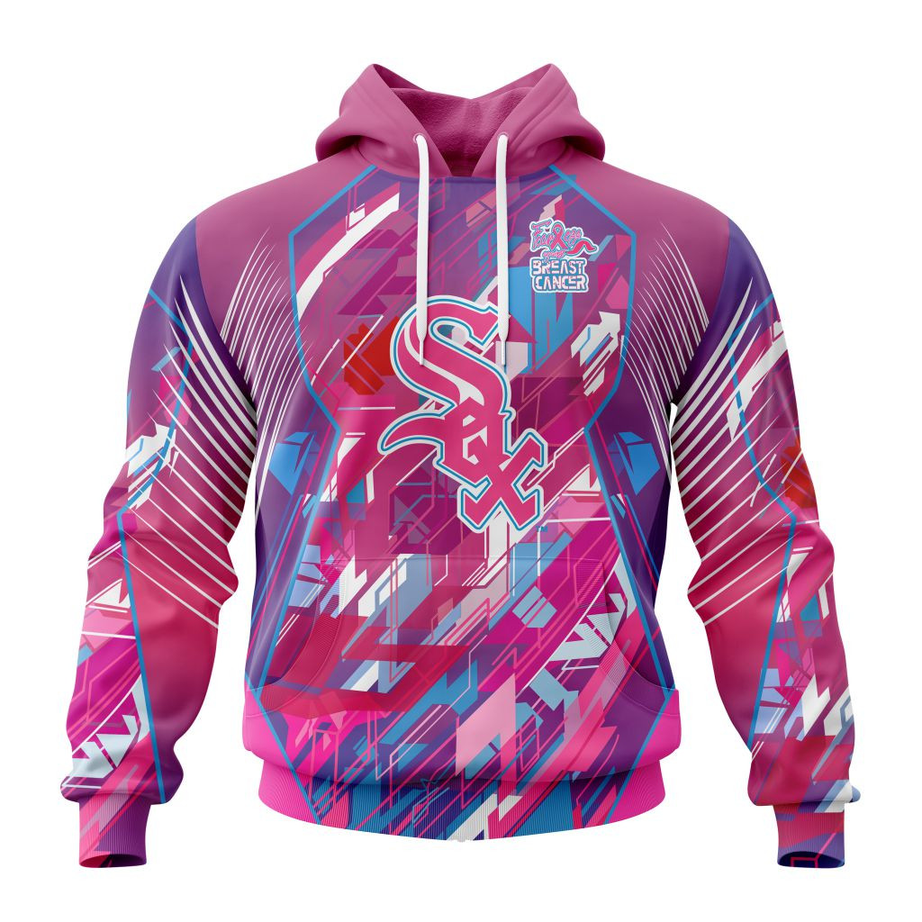 Chicago White Sox  Specialized Design I Pink I Can! Fearless Against Breast Cancer Hoodie 