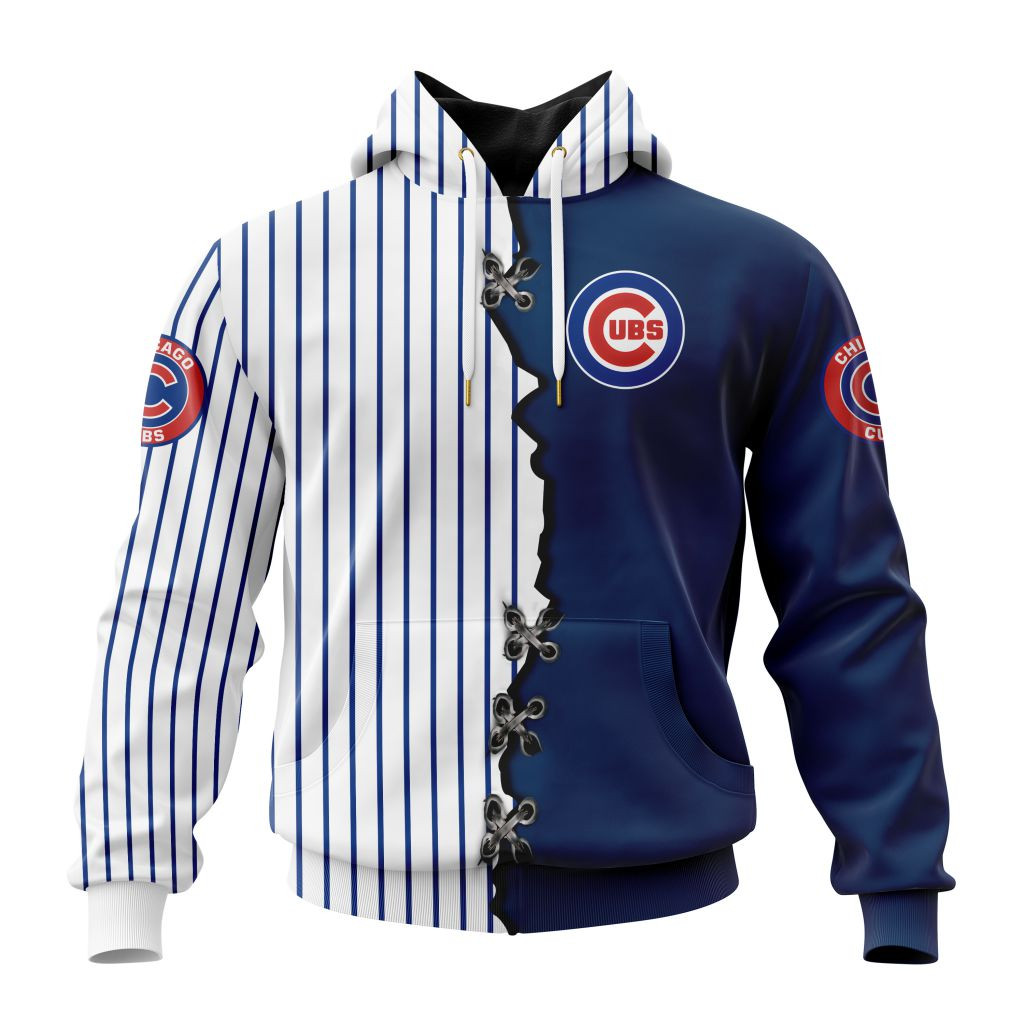 Chicago Cubs Personalized Mix Jersey Hoodie For Men