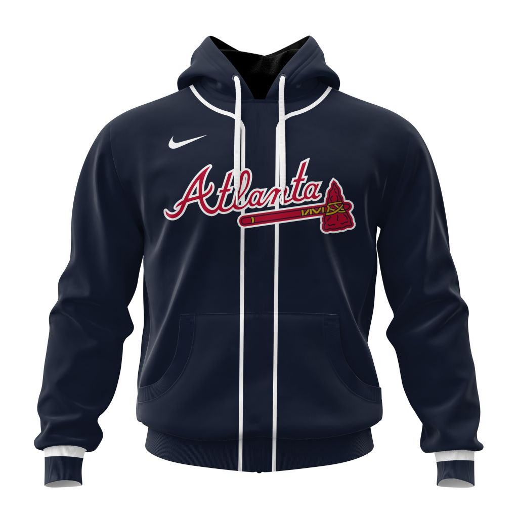 Atlanta Braves Personalized Alternate 02 Kits Hoodie 