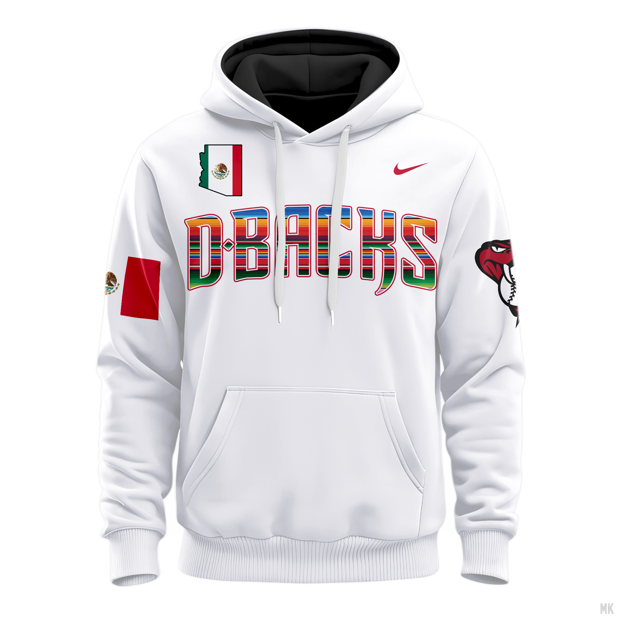 Arizona Diamondbacks Hispanic Heritage Custom Jersey Hoodie 