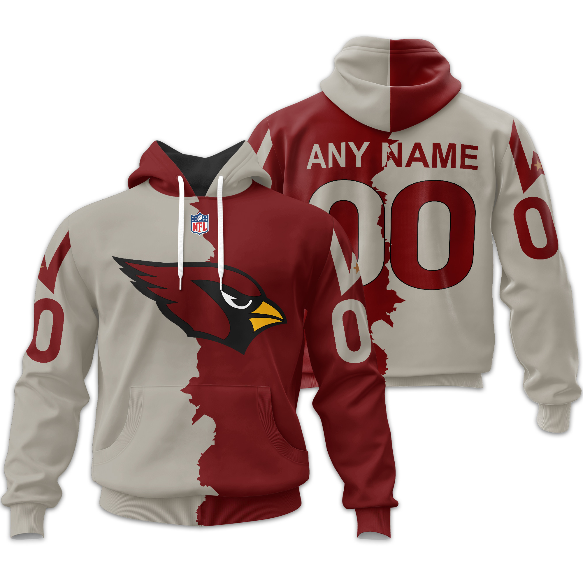 Arizona Cardinals  Home Mix Away Hoodie