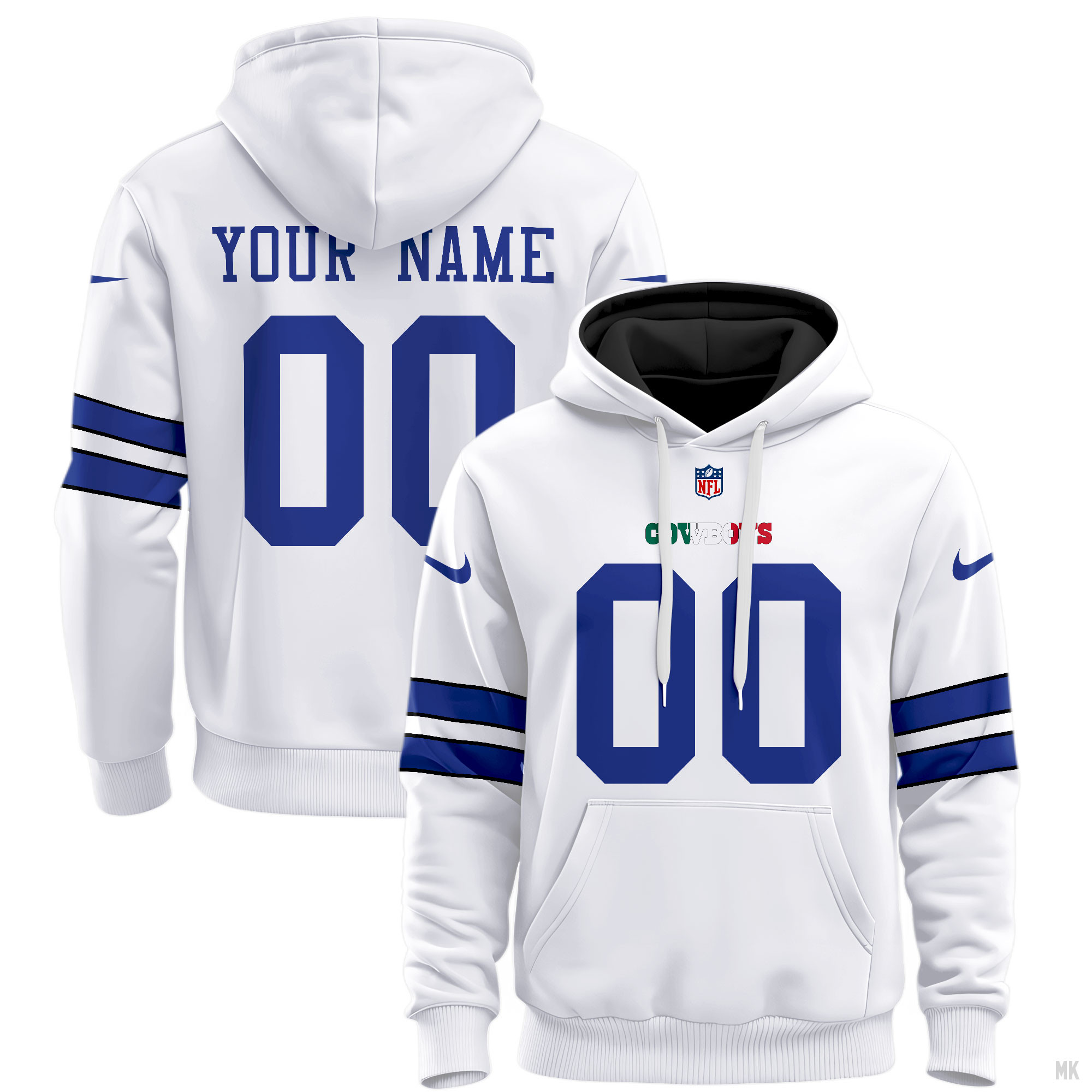 Dallas Cowboys  Vapor Premier Limited Custom Jersey Hoodie 