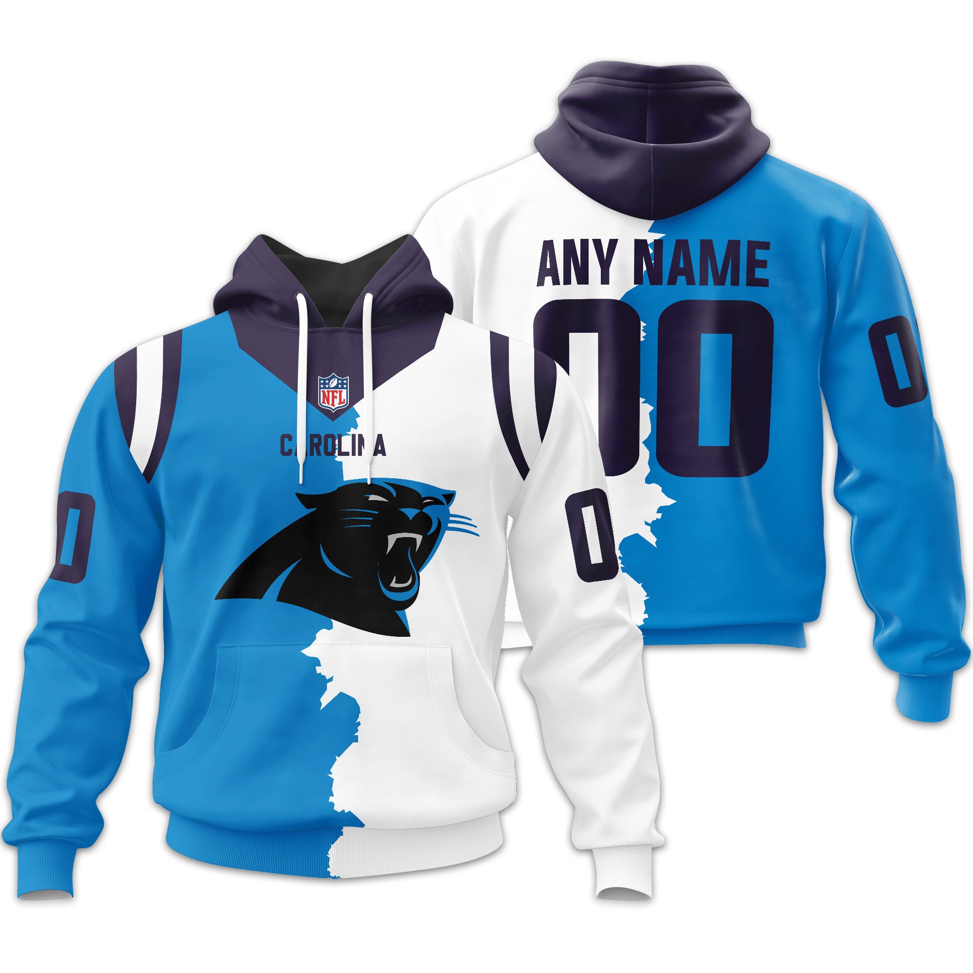 Carolina Panthers  Home Mix Away Hoodie