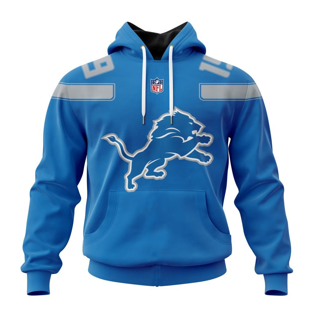 Detroit Lions Specialized Design Home Kits Personalized Letters Number Hoodie 