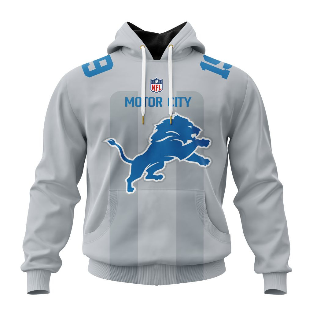 Detroit Lions Specialized Design City Edition Personalized Letters Number Hoodie 