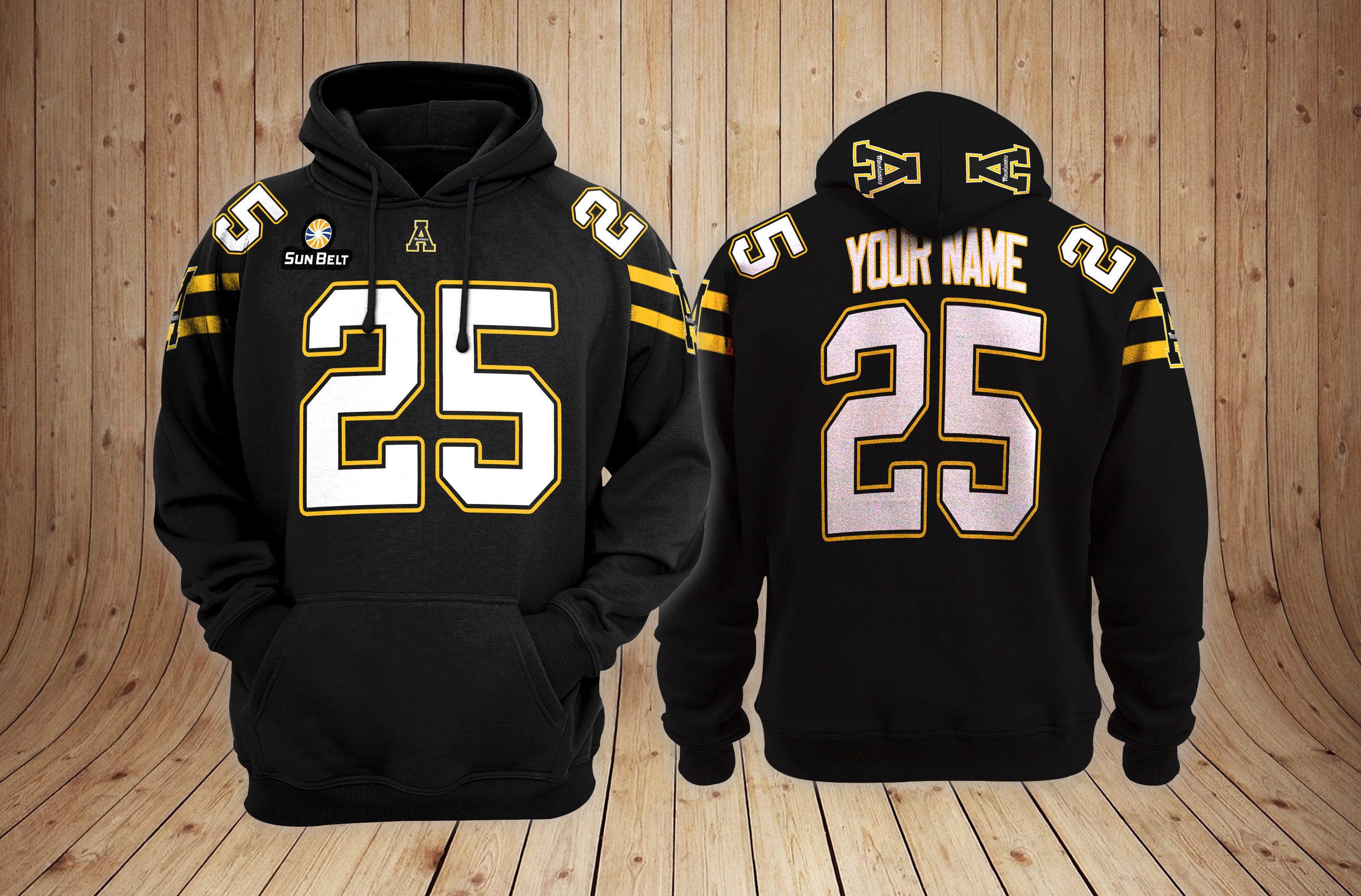 Appalachian State Mountaineers Hoodie Custom Name And Number