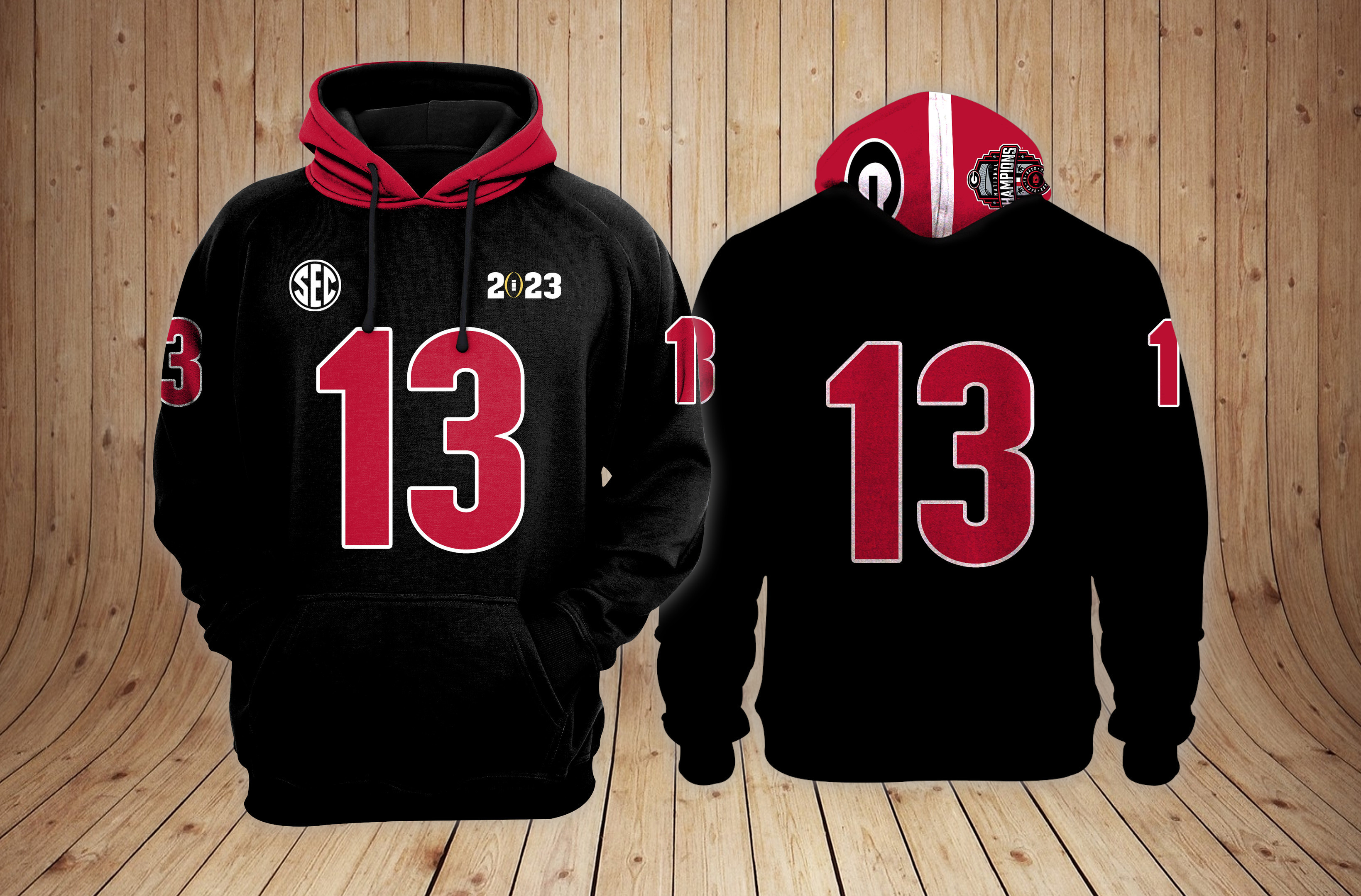 Georgia Bulldogs Football Custom Hoodie 