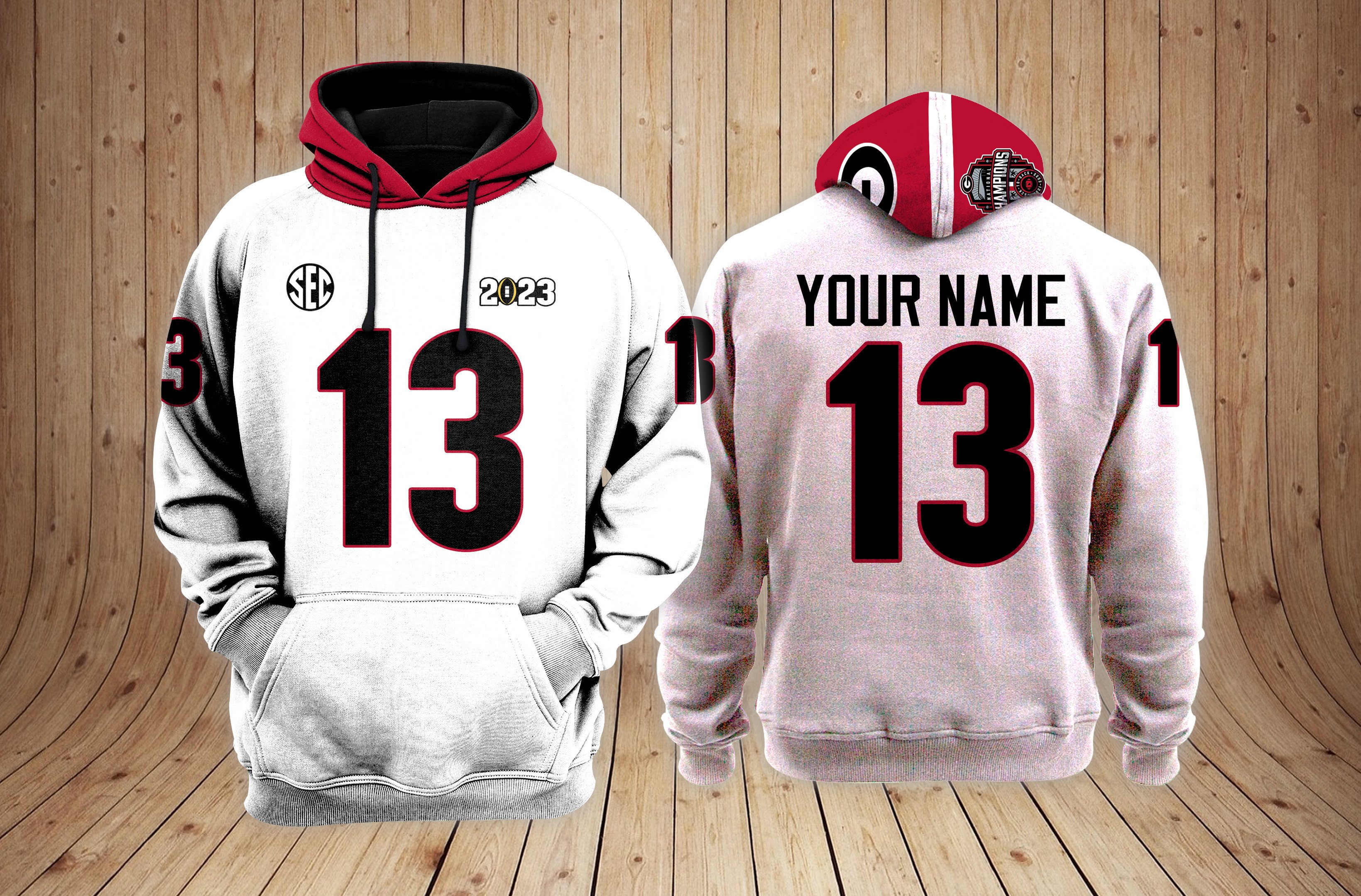 Georgia Bulldogs Football Custom Hoodie 