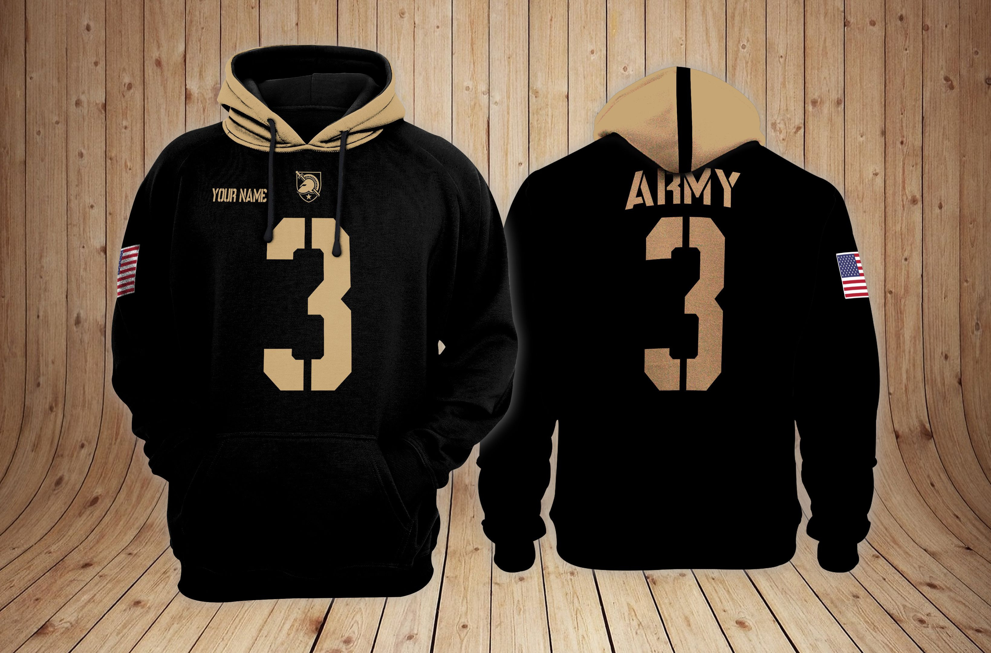 Army Black Knights Football Custom Hoodie 