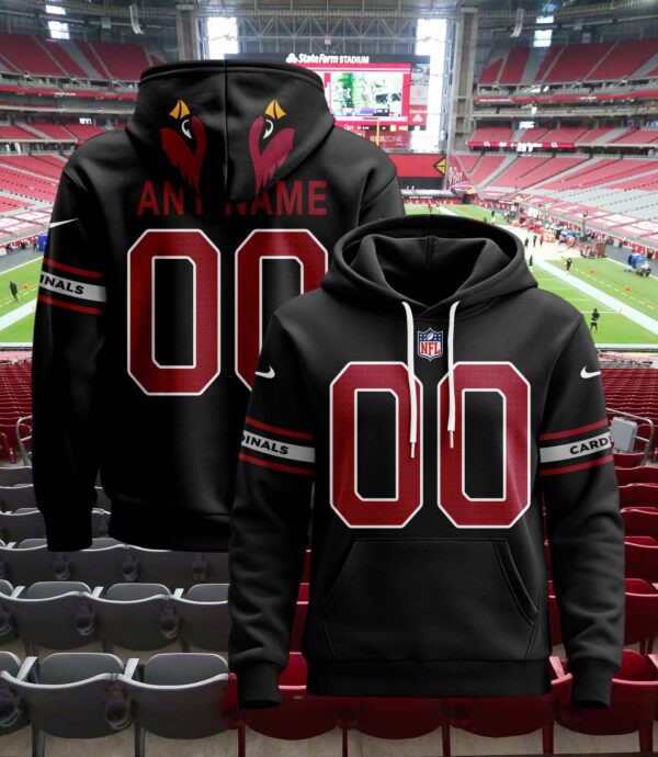 Arizona Cardinals Custom Jersey Hoodie For Men