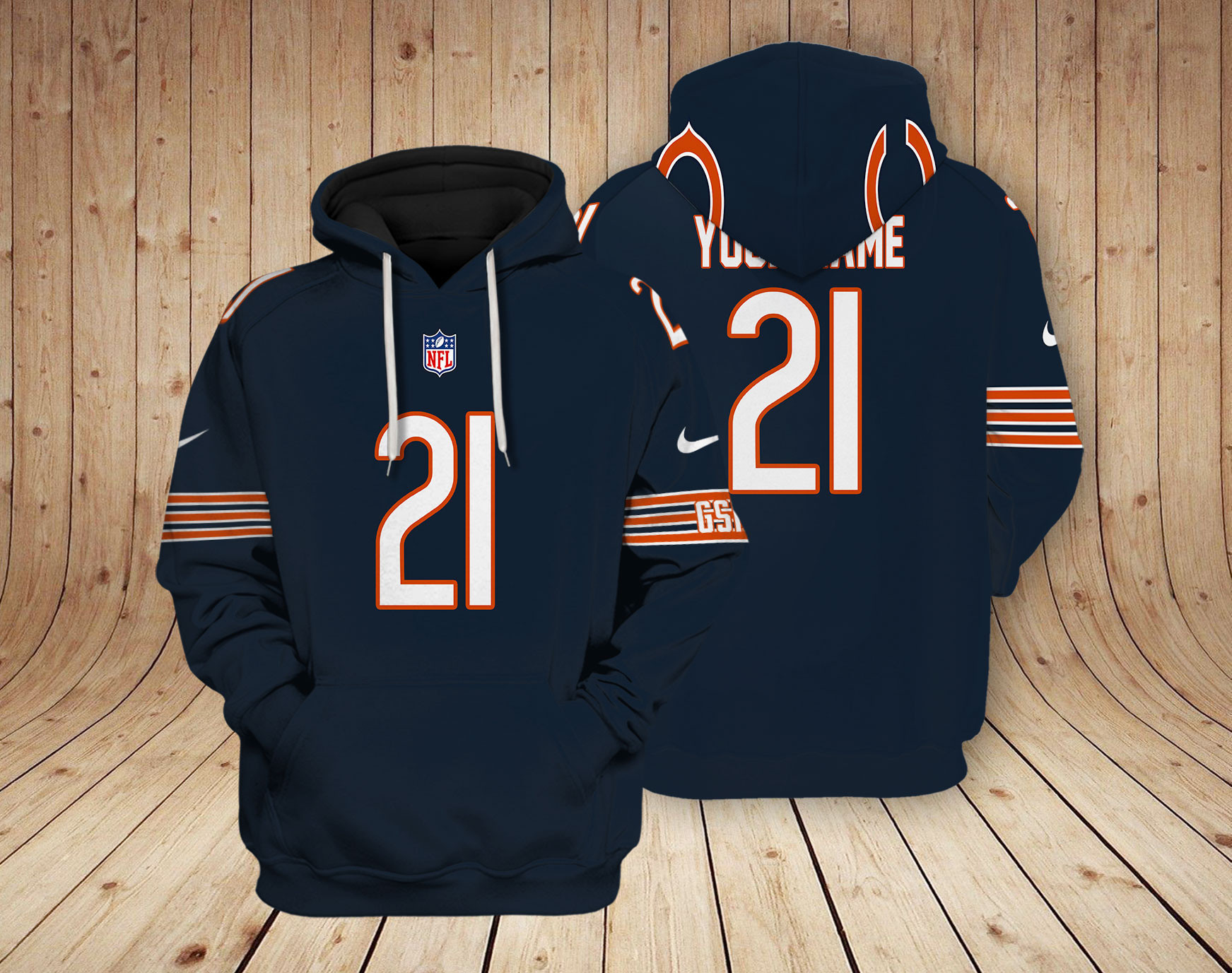 Chicago Bears  NFL Team Hoodie