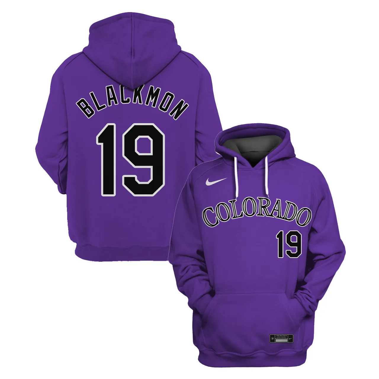 Colorado Rockies Custom Name Number Jersey Hoodie