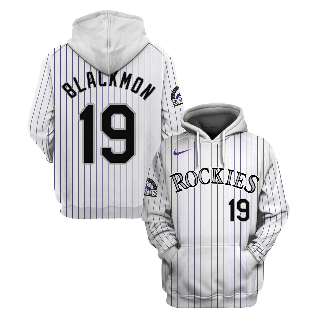 Colorado Rockies Custom Name Number Jersey Hoodie