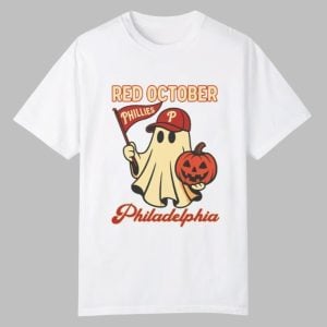 Halloween Ghost Phialadelphia Phillies Red October Shirt