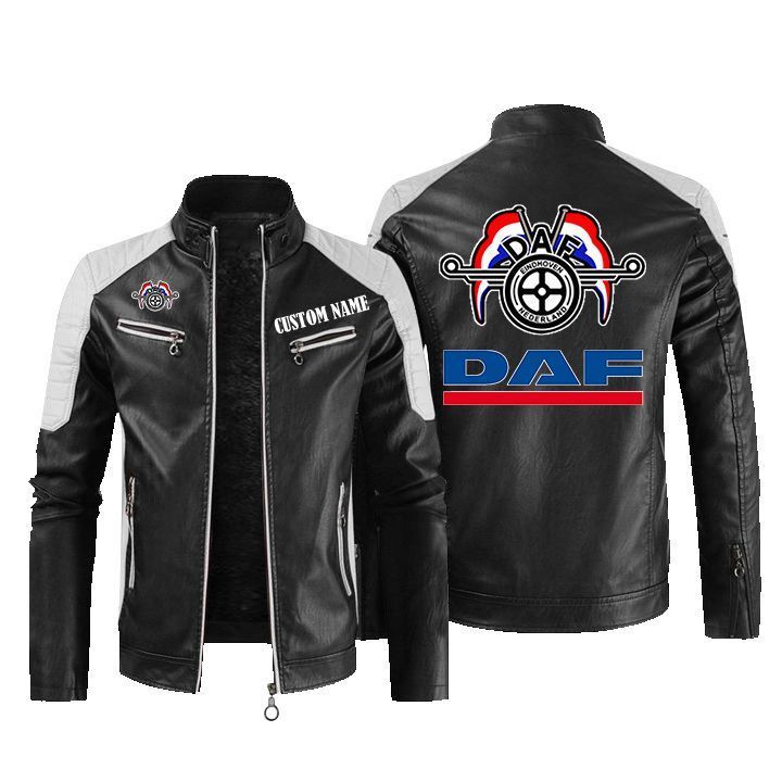 Daf Leather Biker Jacket