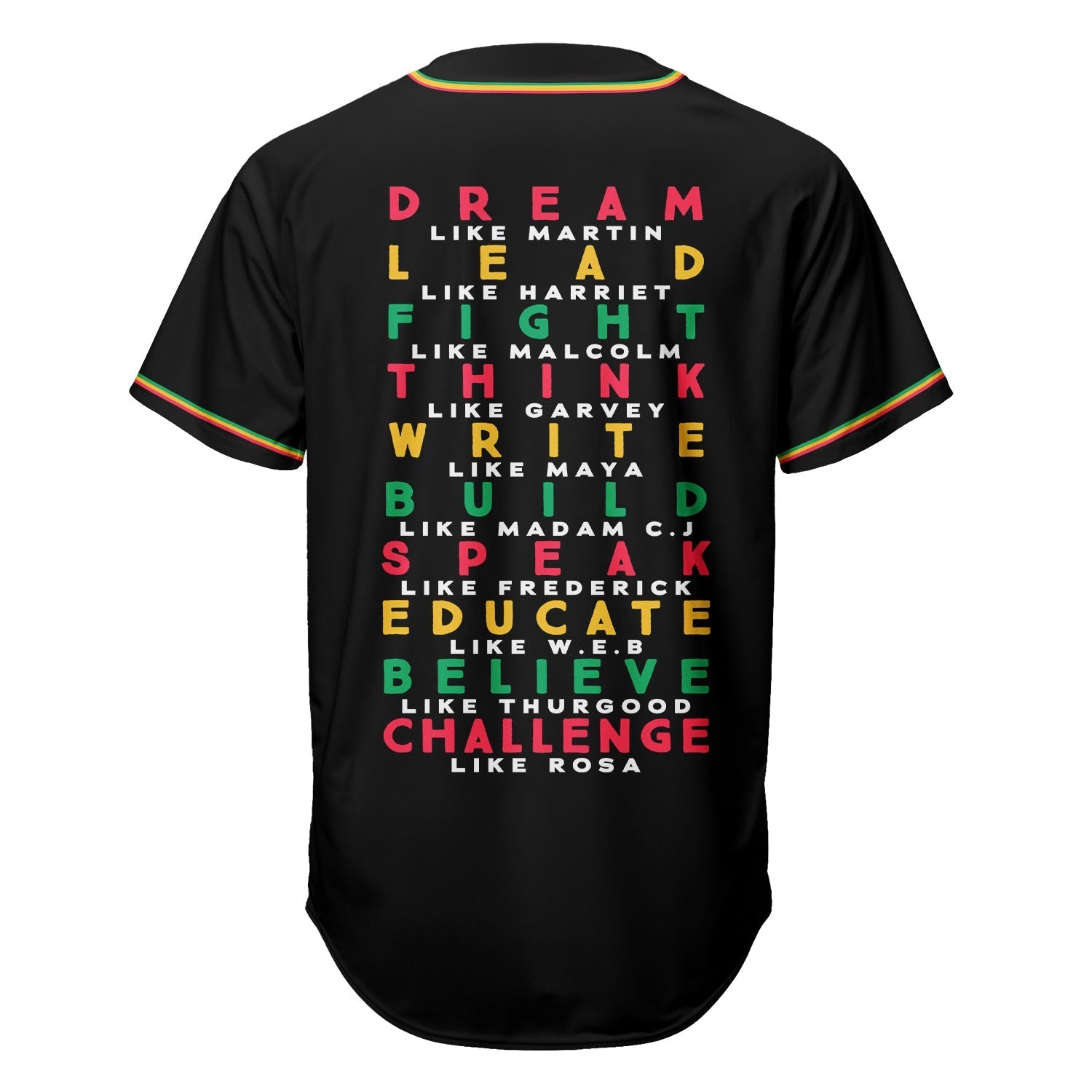 Juneteenth Free-ish Since 1865 - African American Baseball Jersey - Image 3