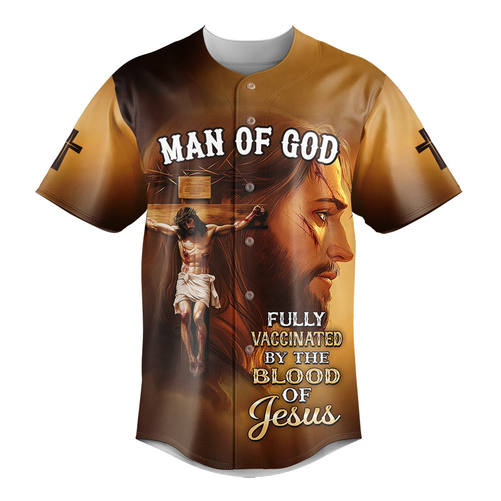Fully Vaccinated by the Blood of Jesus Baseball Jersey Bundle - Image 3