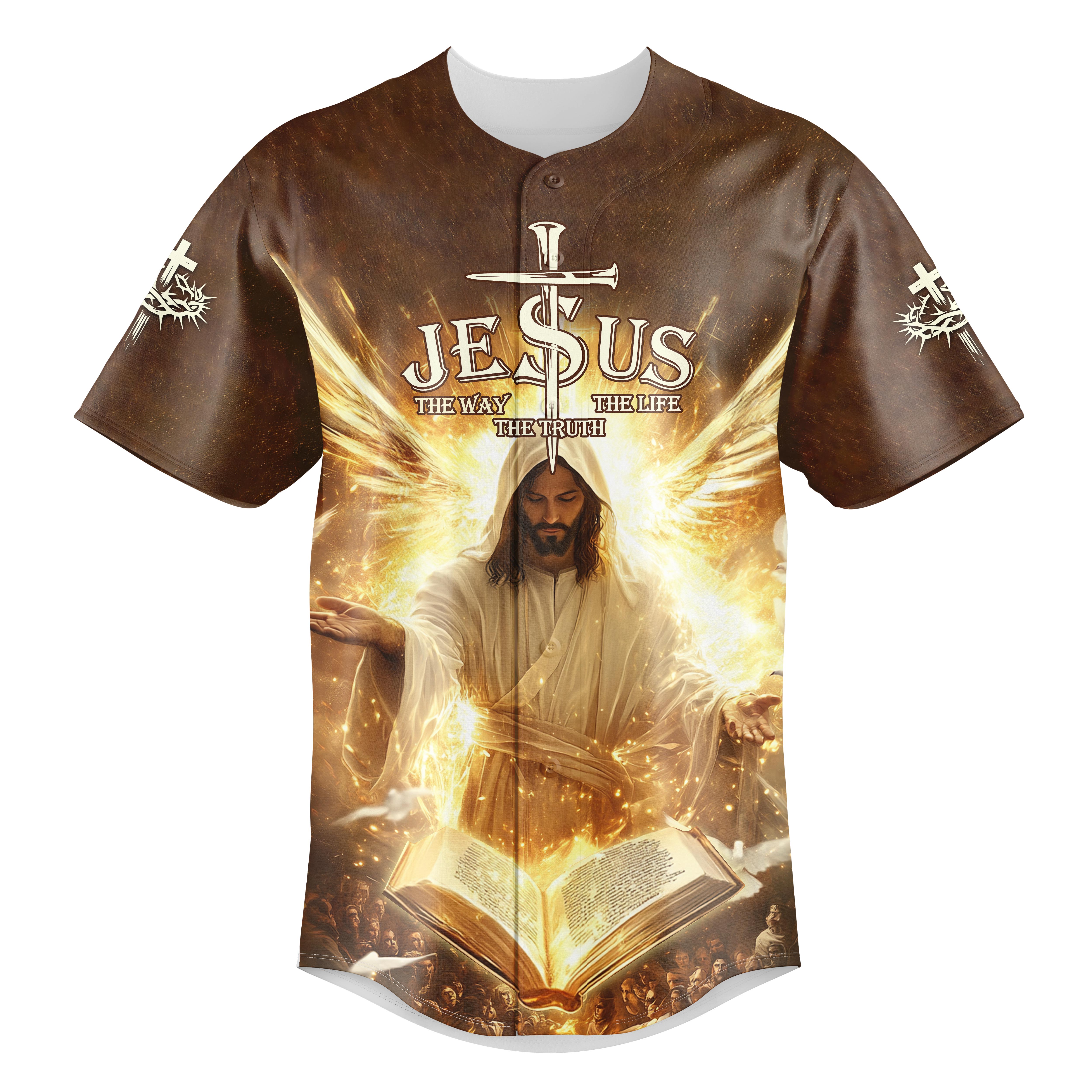 Jesus The Way, The Truth, The Life Baseball Jersey Bundle - Image 3