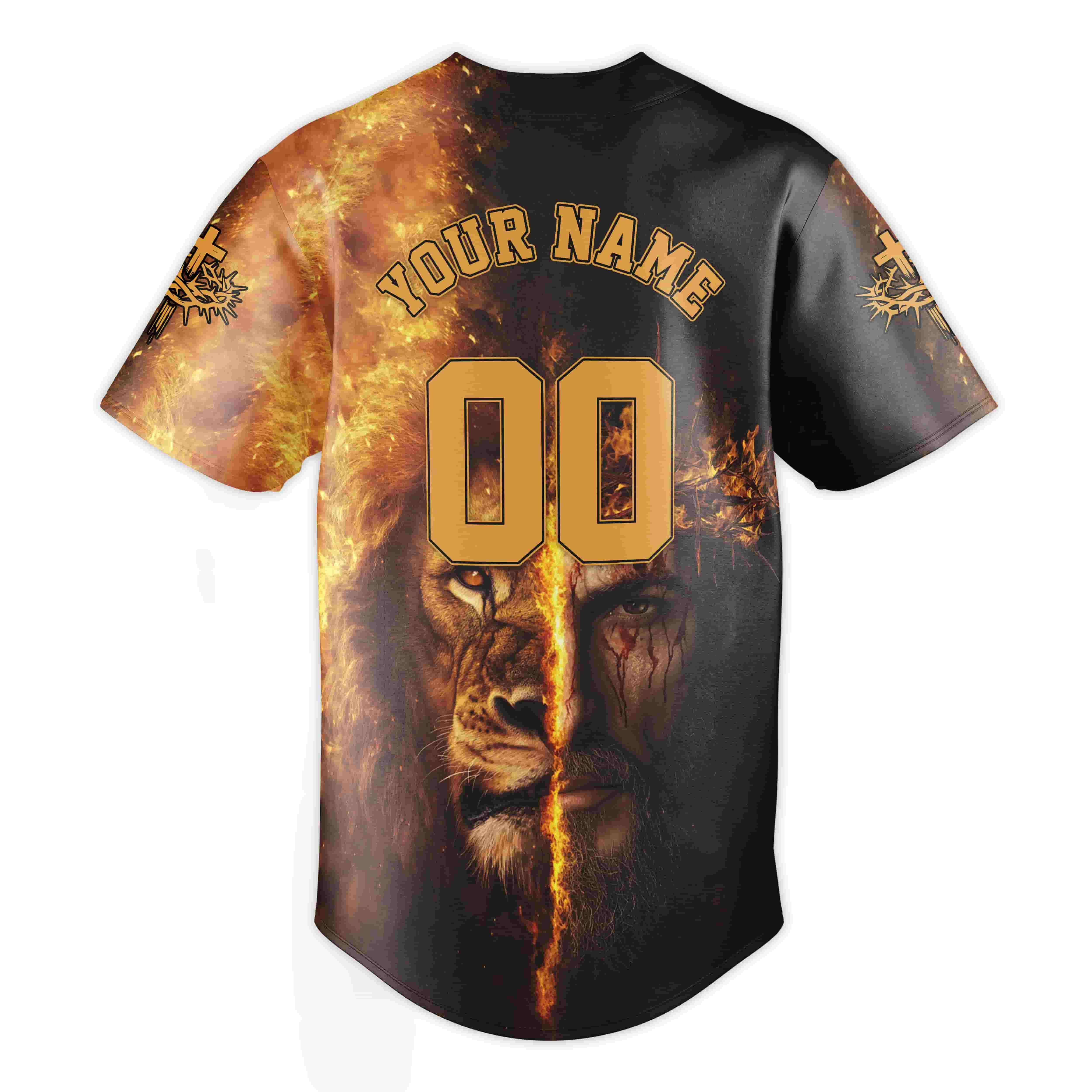 Jesus Is King Lion Baseball Jersey Bundle - Image 4