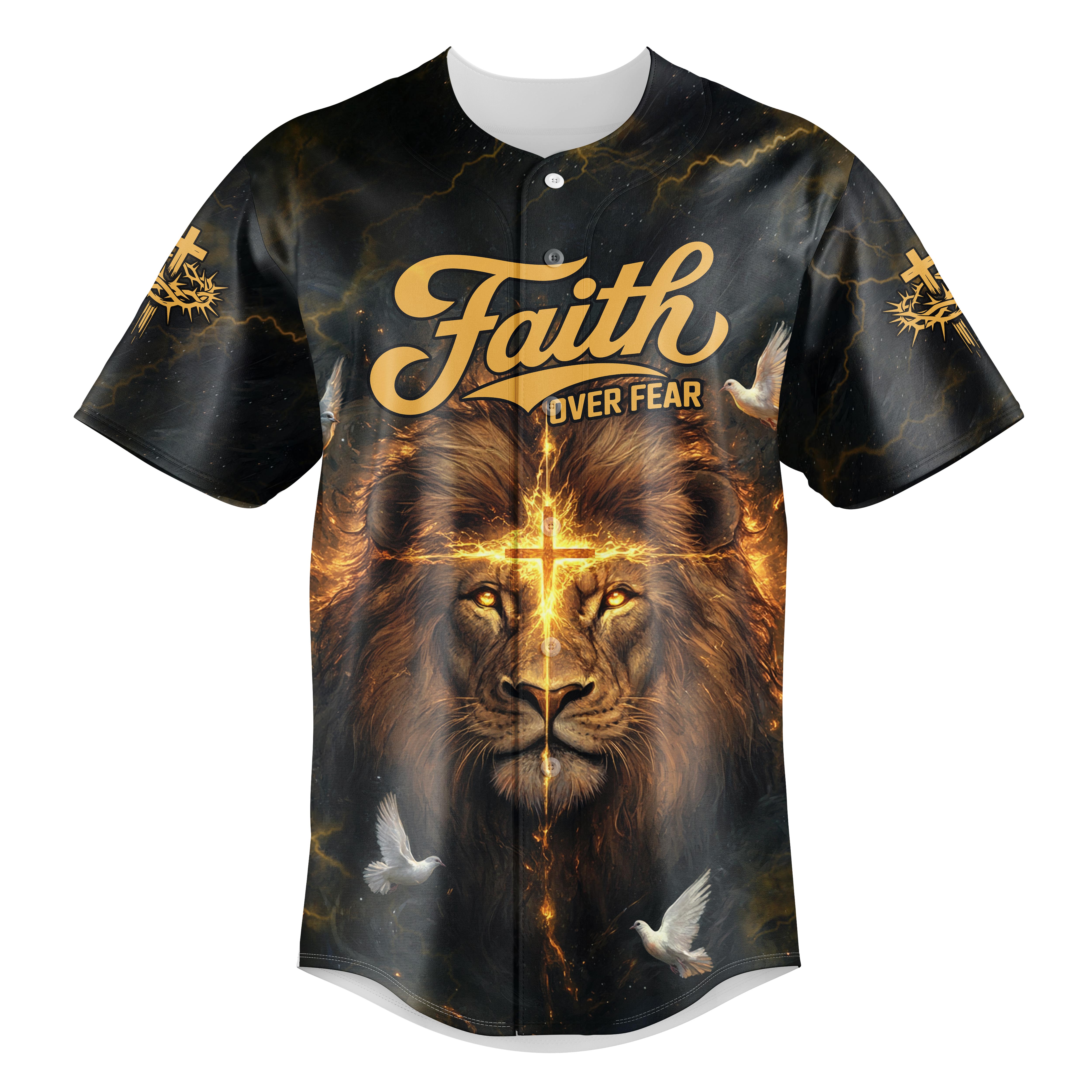 Faith Over Fear Divine Strength Baseball Jersey Bundle - Image 3