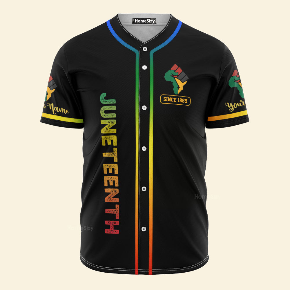Juneteenth Black Cowgirl Melanin Black History - Personalized Baseball Jersey - Image 3