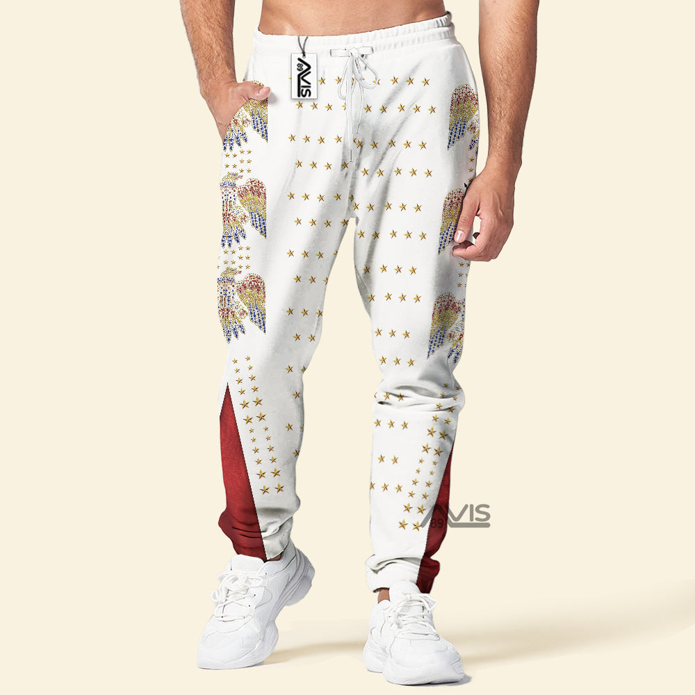 Elvis EAGLE Black Costume Hoodie Sweatshirt Sweatpants - Image 3