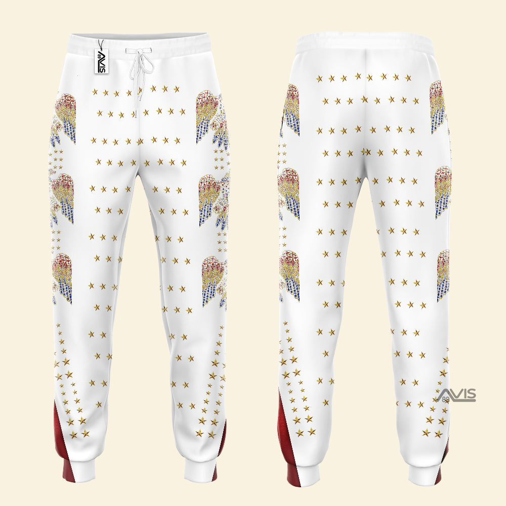 Elvis EAGLE Black Costume Hoodie Sweatshirt Sweatpants - Image 4
