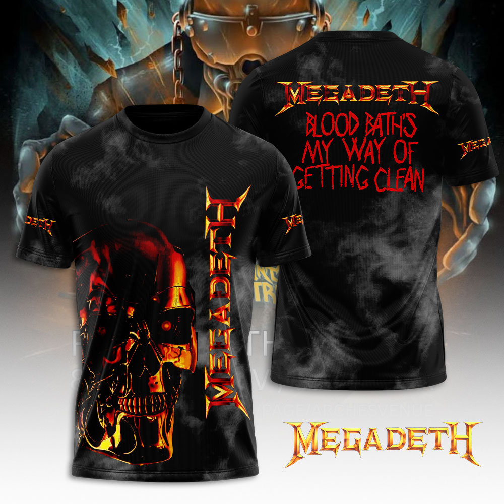 Megadeth Band Shirt Black