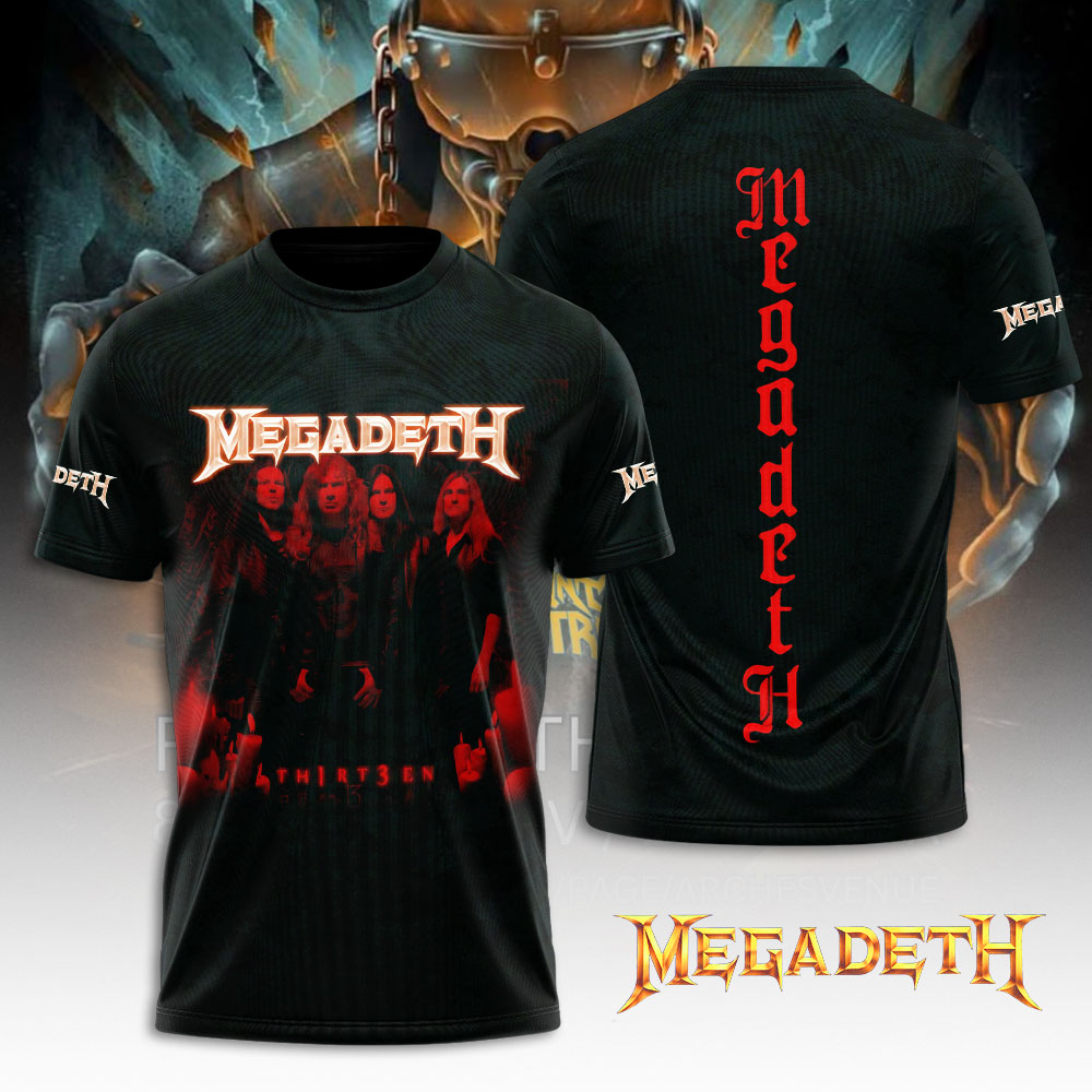 Megadeth Band Band Shirt Black