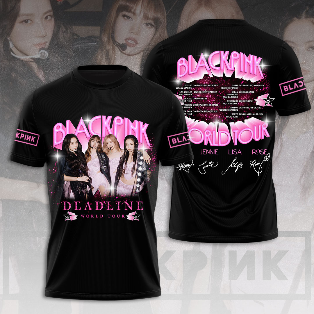 Blackpink Pink Black Shirt