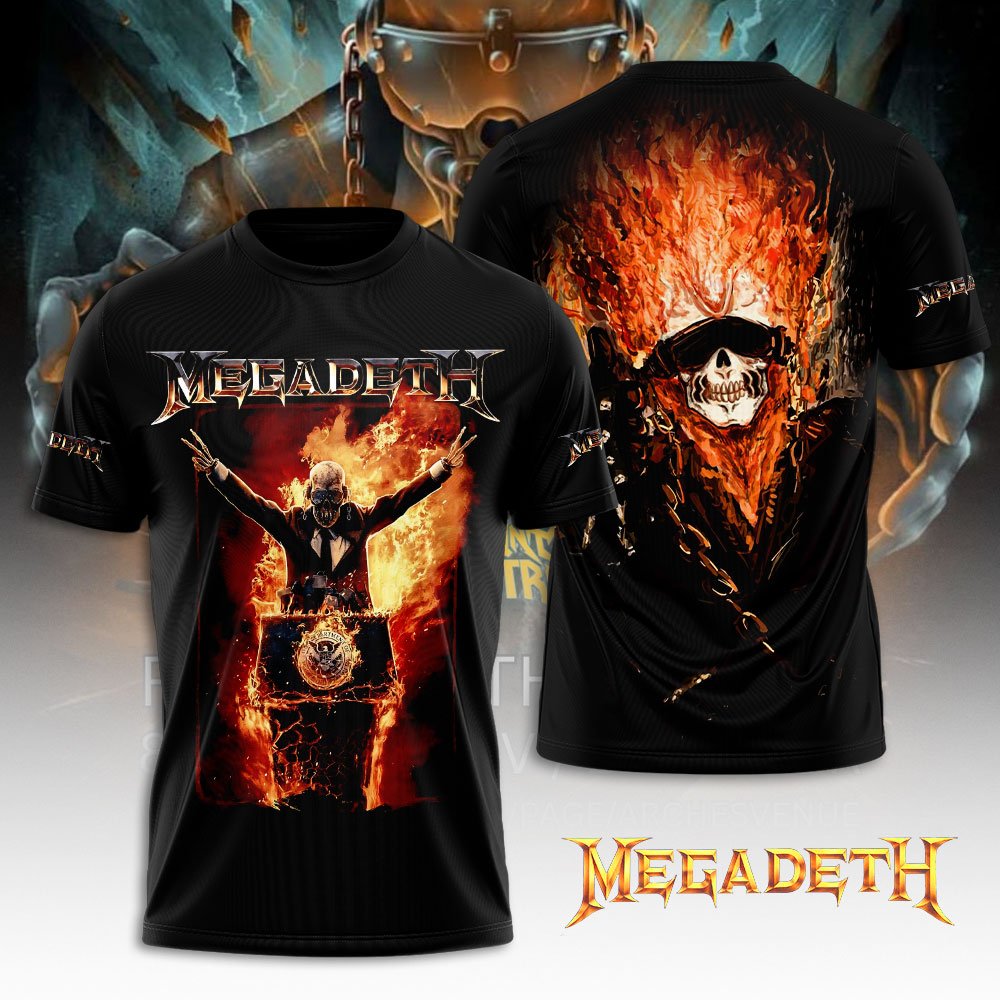Megadeth Tour Band 3D Shirt